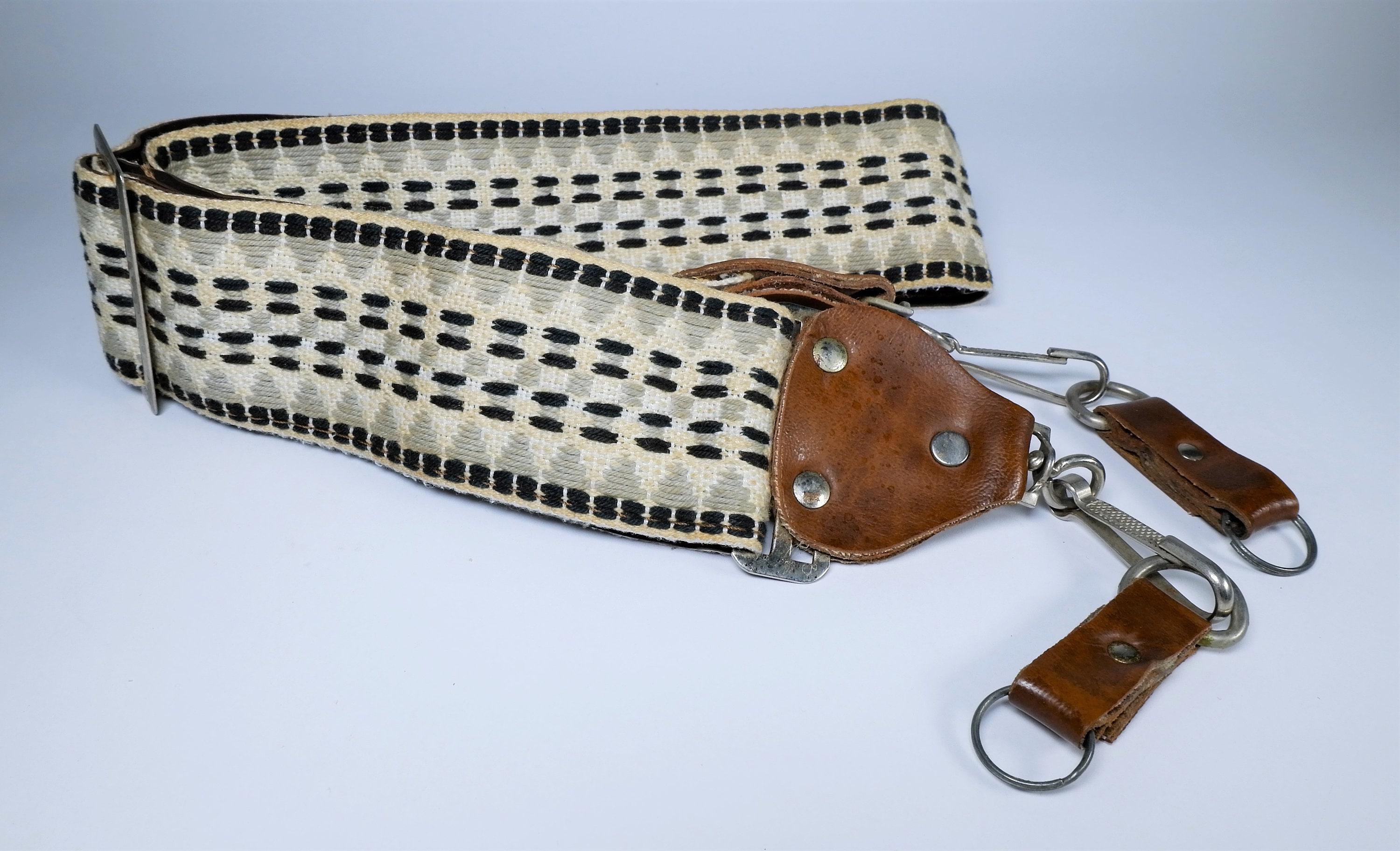 Vintage 1960s - 1970s Hippie Style Woven Cloth Camera Strap - Fully ...