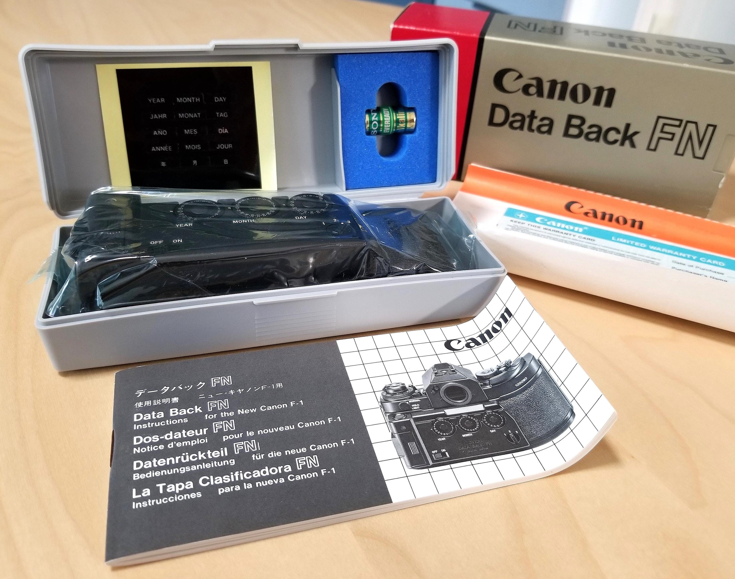 Canon Data Back FN for the Canon New F-1 - Mint New in Box Canon Data Back FN for the Canon New F-1 - Mint New in Box