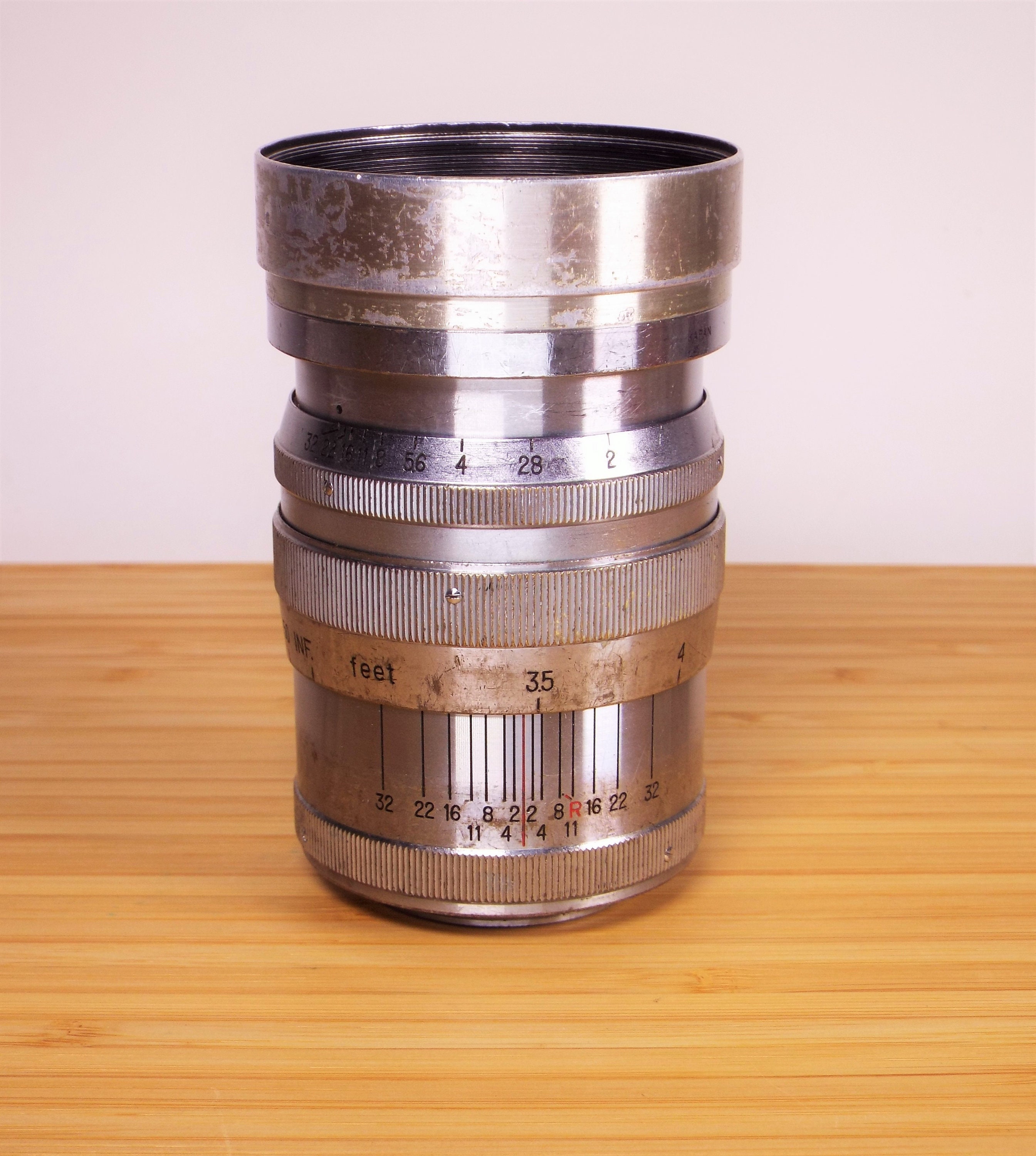 Rare Nippon Kogaku Japan NikkorP C 85mm f/2 Portrait Lens with Metal