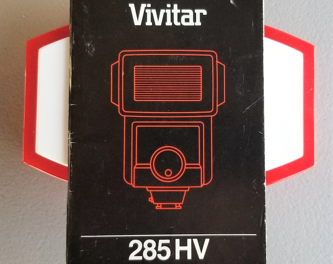Vivitar 285 HV Electronic Flash Original Instruction Booklet / Owner's Manual / User's Guide - 27 English Pages - E, F, S Ed - 1985
