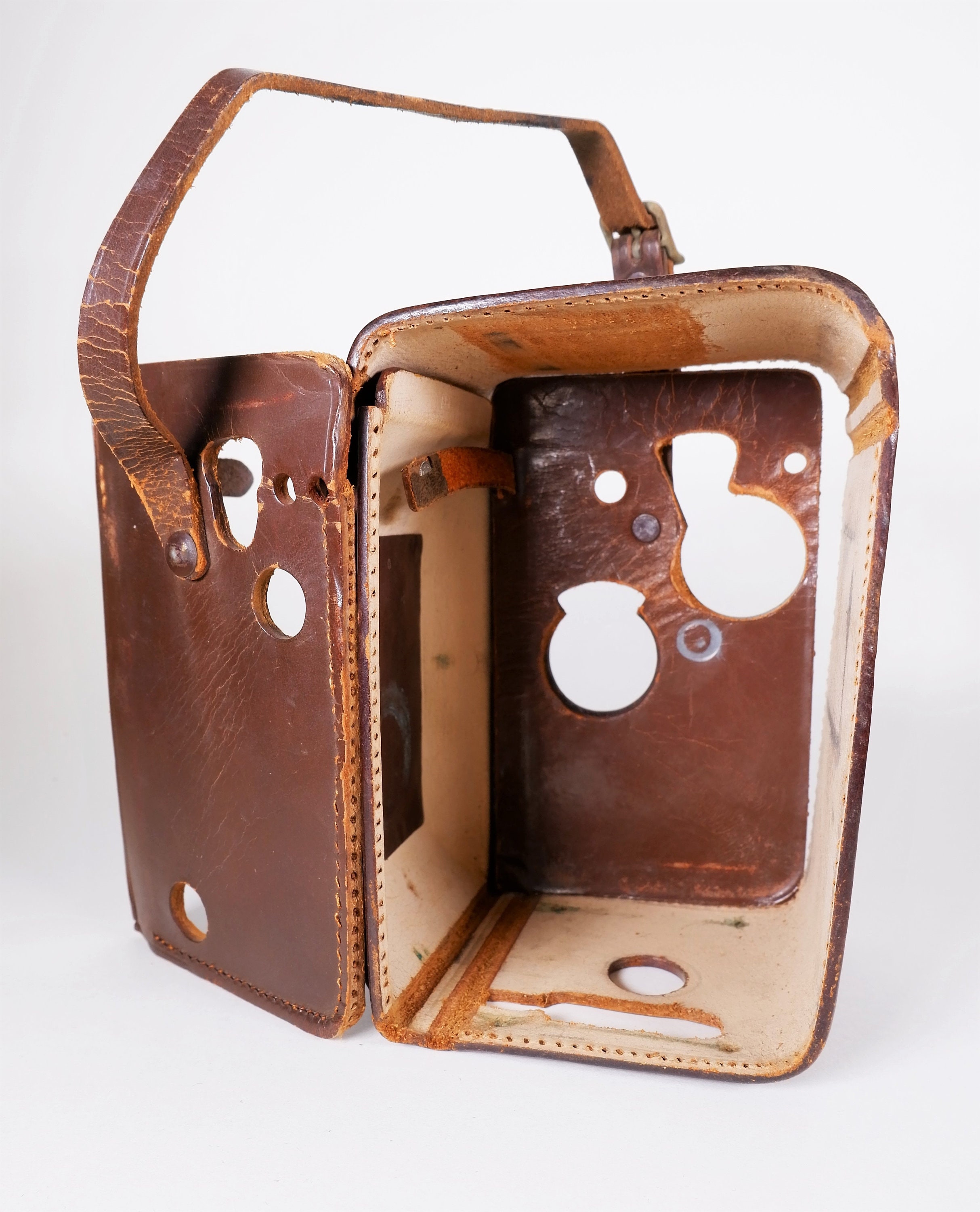 Vintage Rolleicord TLR Leather Camera Case Made in Germany 1938