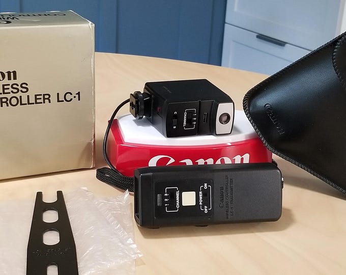 Canon Wireless Controller LC-1 Set for the F-1, New F-1, AE-1P, and A-1 Includes Box & Case - Mint and Tested