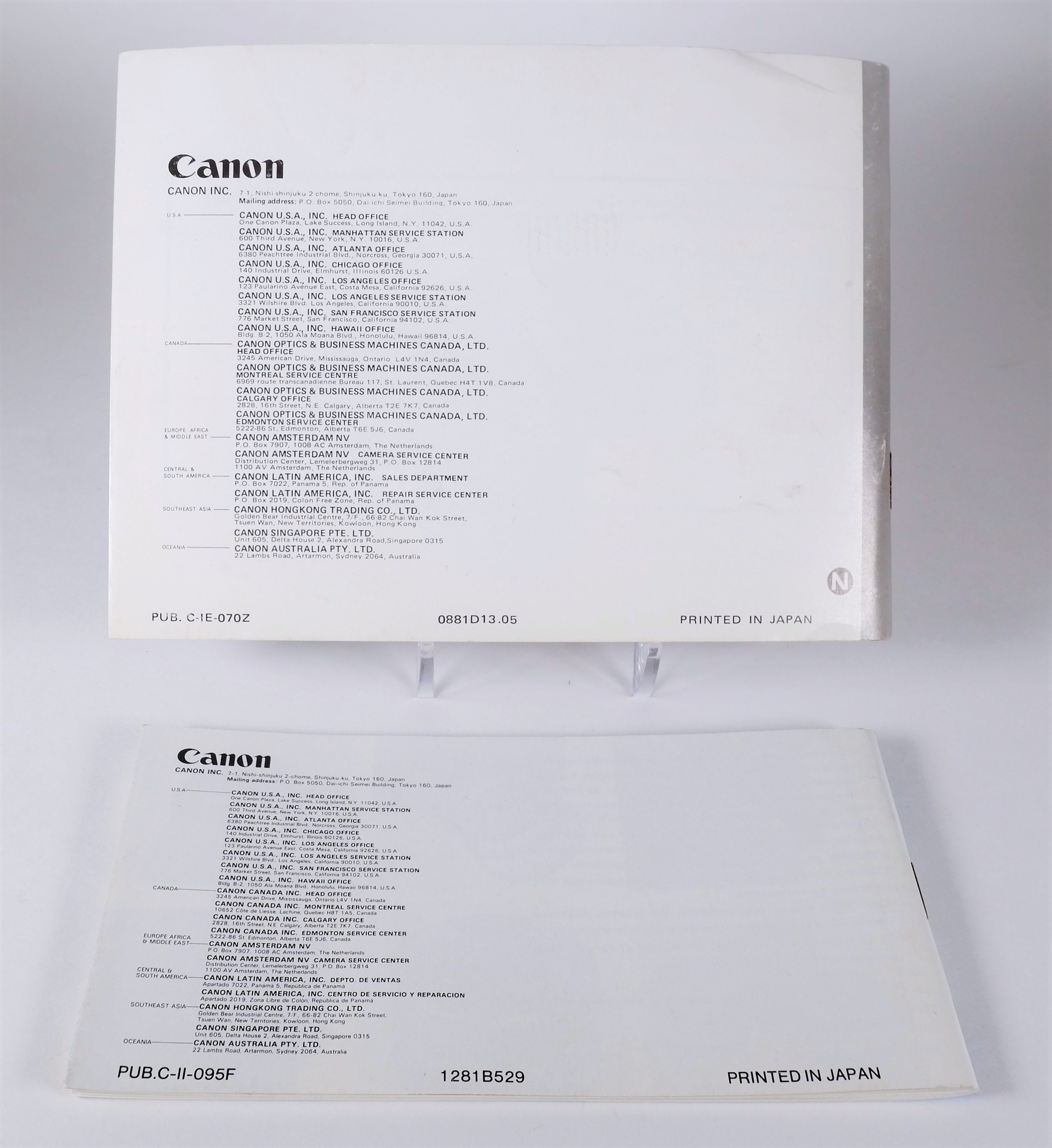 Vintage Canon A1 35mm SLR Camera Instruction Book 102 Pages