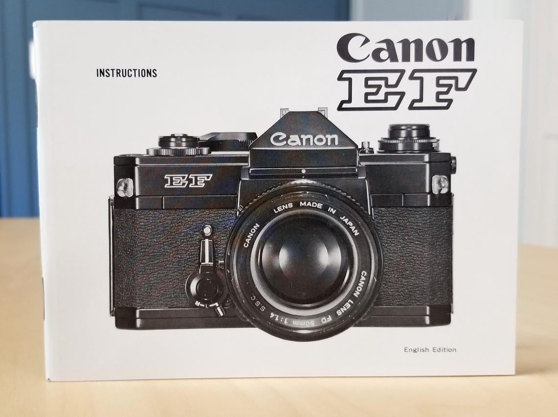 Canon EF 35mm SLR Film Camera Instruction Book - 1975 - Original, Not a Copy - 67 Pages - English Edition - Mint New Condition, foto 4 de 5