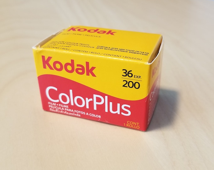 Kodak ColorPlus 200 Color Negative Film (35mm Roll Film, 36 Exposures) - Fresh, New in Unopened Box - Dated 06/2024