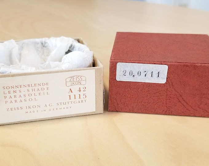 Zeiss Ikon Contax Lens Shade - A42 1115 - Mint New in Box - Stuttgart Germany - Collector Quality - None Nicer - Free USA Shipping