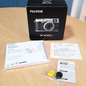 Fujifilm X-100S Digital Camera and Lens Box - Box Only - Includes Instruction Booklet, Warranty Card & More