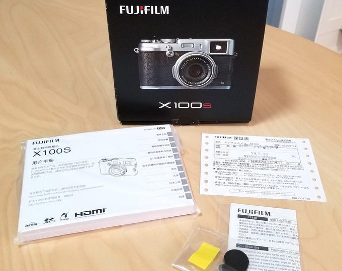 Fujifilm X-100S Digital Camera and Lens Box - Box Only - Includes Instruction Booklet, Warranty Card & More