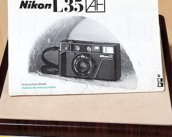 Nikon L35 AF 35mm Film Camera Instructions - Original, Not a Copy