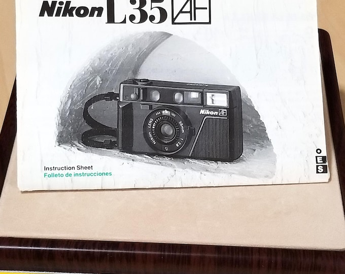 Nikon L35 AF 35mm Film Camera Instructions - Original, Not a Copy
