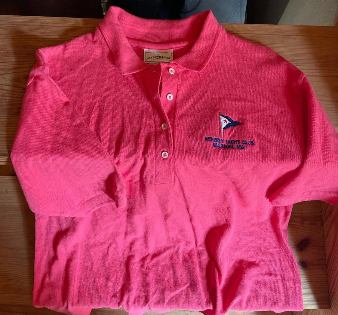Vintage Aqua Fiji Yacht Club Polo