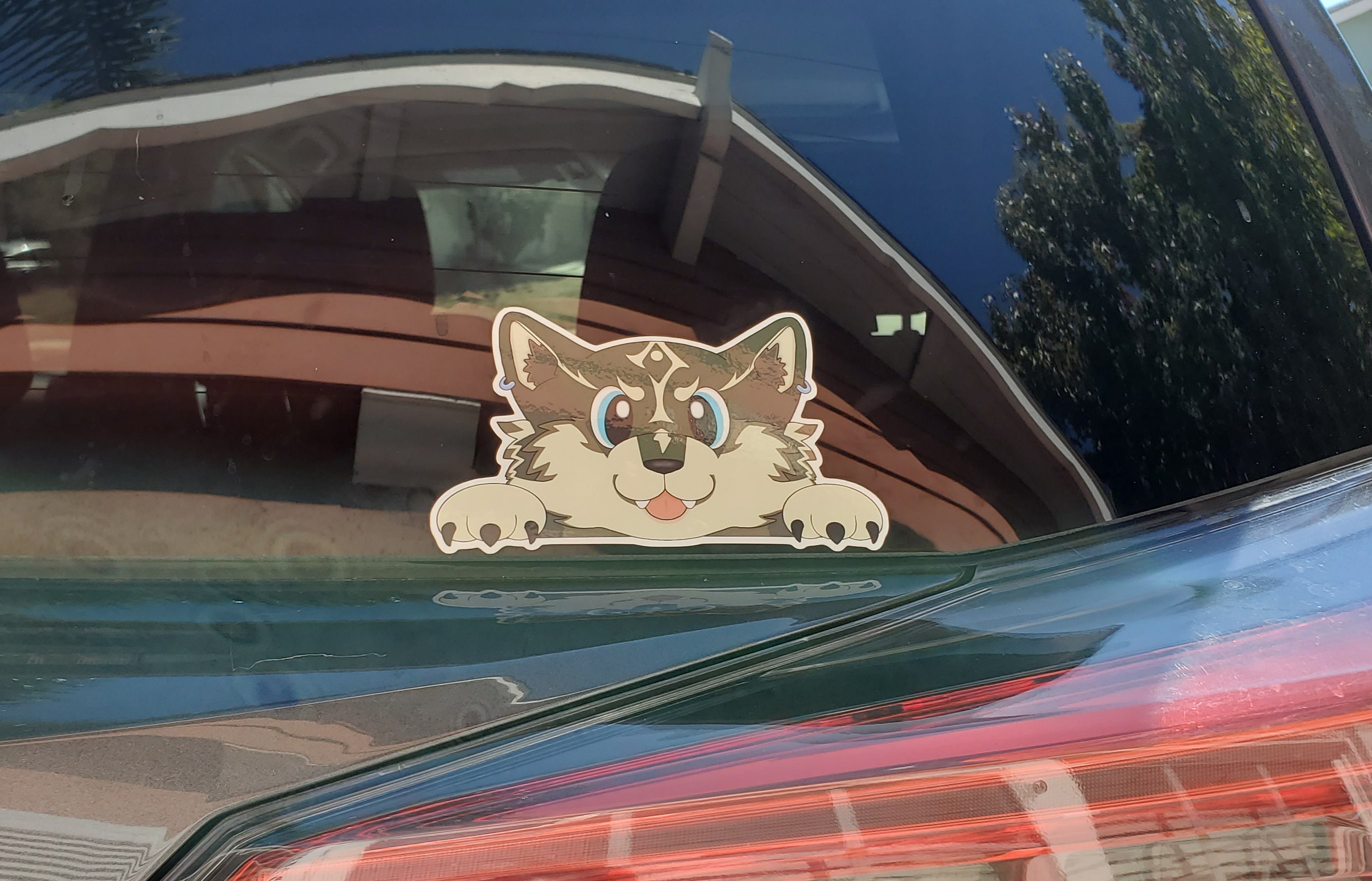 Wolf Link Peeker Decal Sticker Legend of Zelda Sticker Etsy