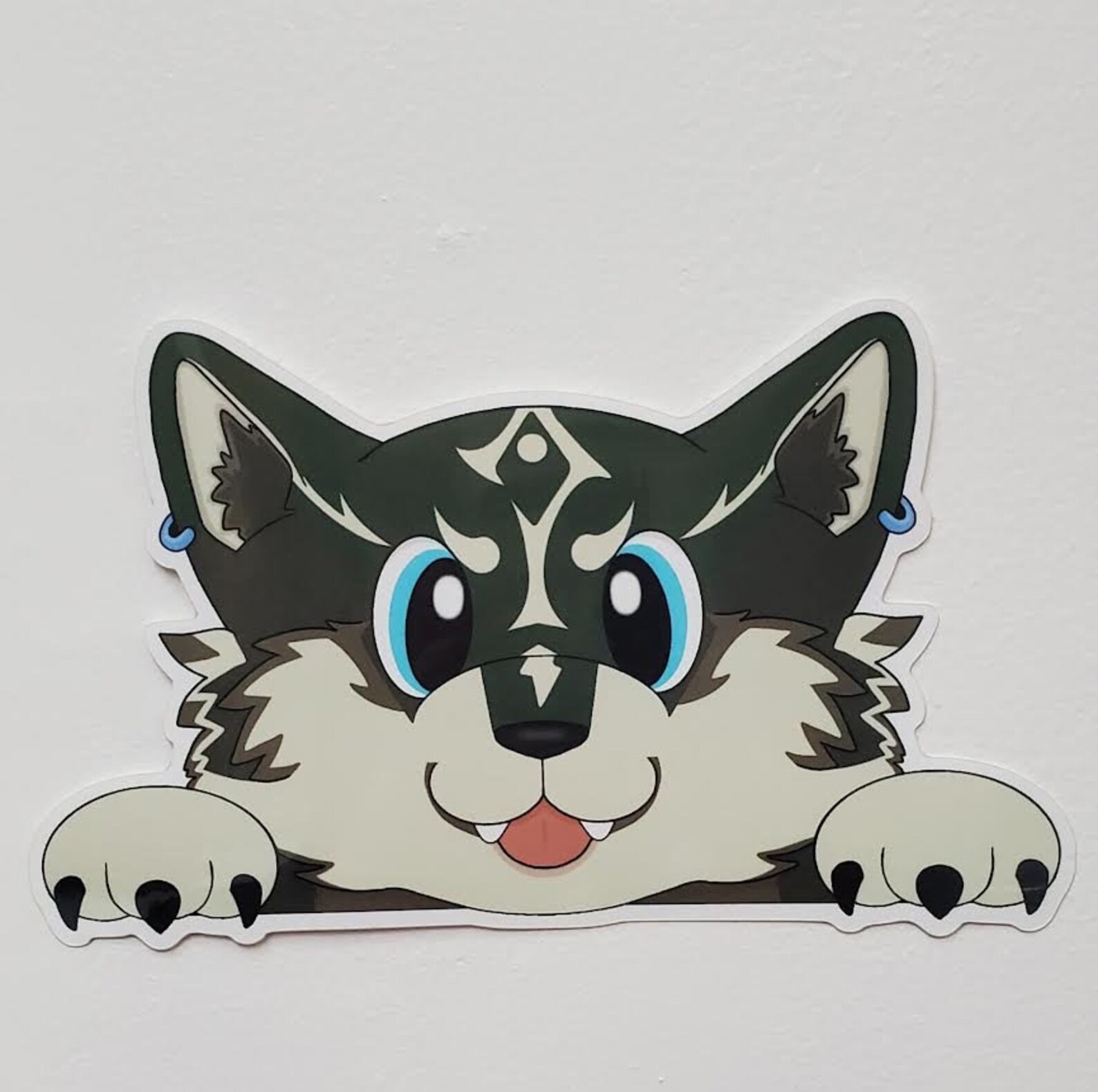 Wolf Link Peeker Decal Sticker Legend of Zelda Sticker Etsy