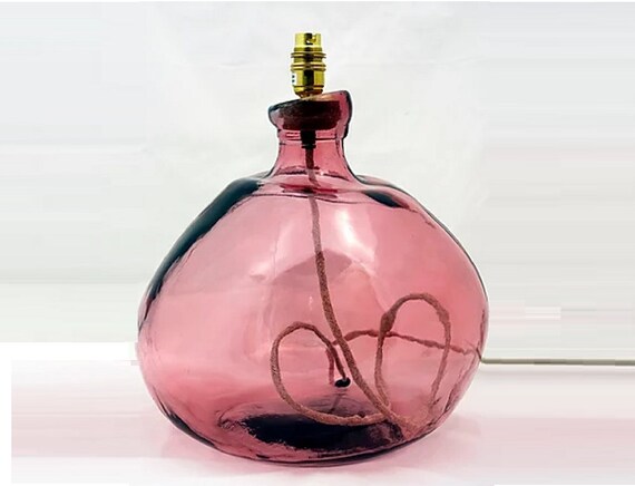coloured glass lamp base