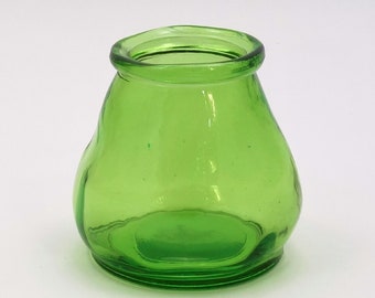 Recycled Glass Tea light holder mini vase |  10cm Green  | Eco-friendly Gift