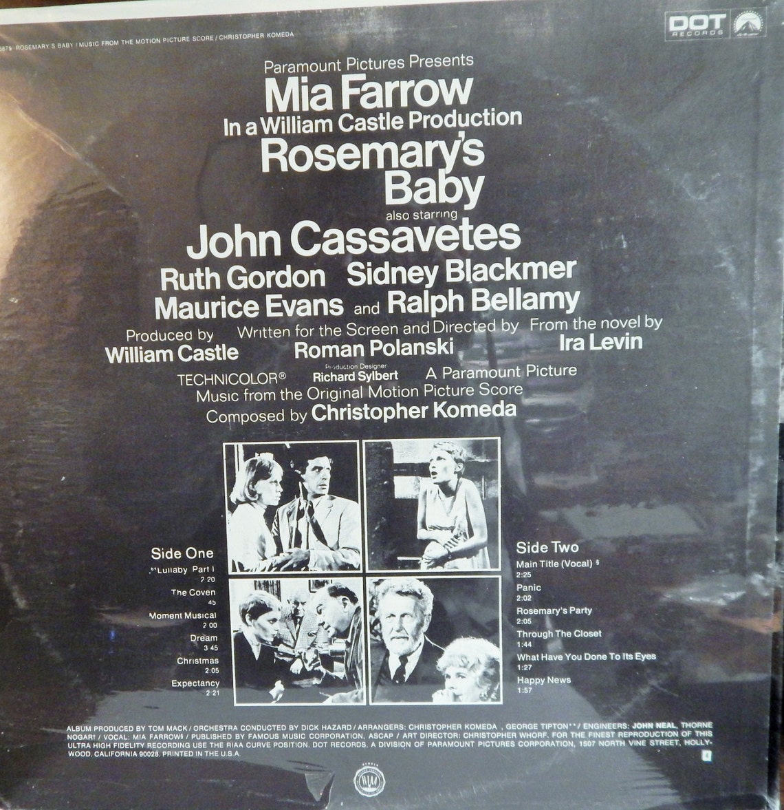 Rosemary's Baby 12 Vinyl LP Original Soundtrack Etsy