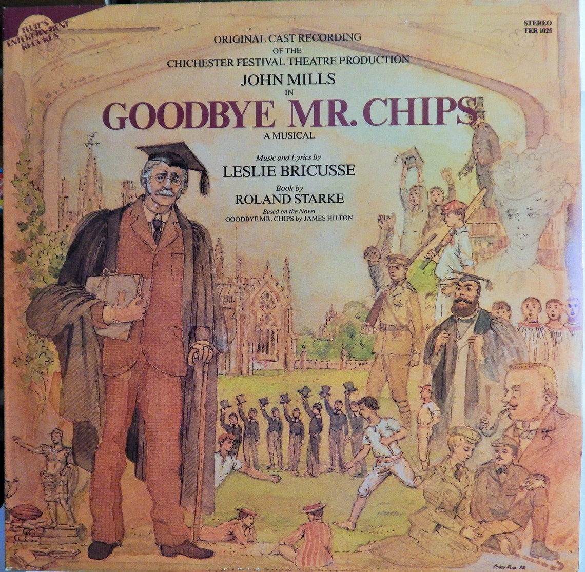 Goodbye Mr Chips 1983 Music Leslie Bricusse 12 Vinyl Etsy