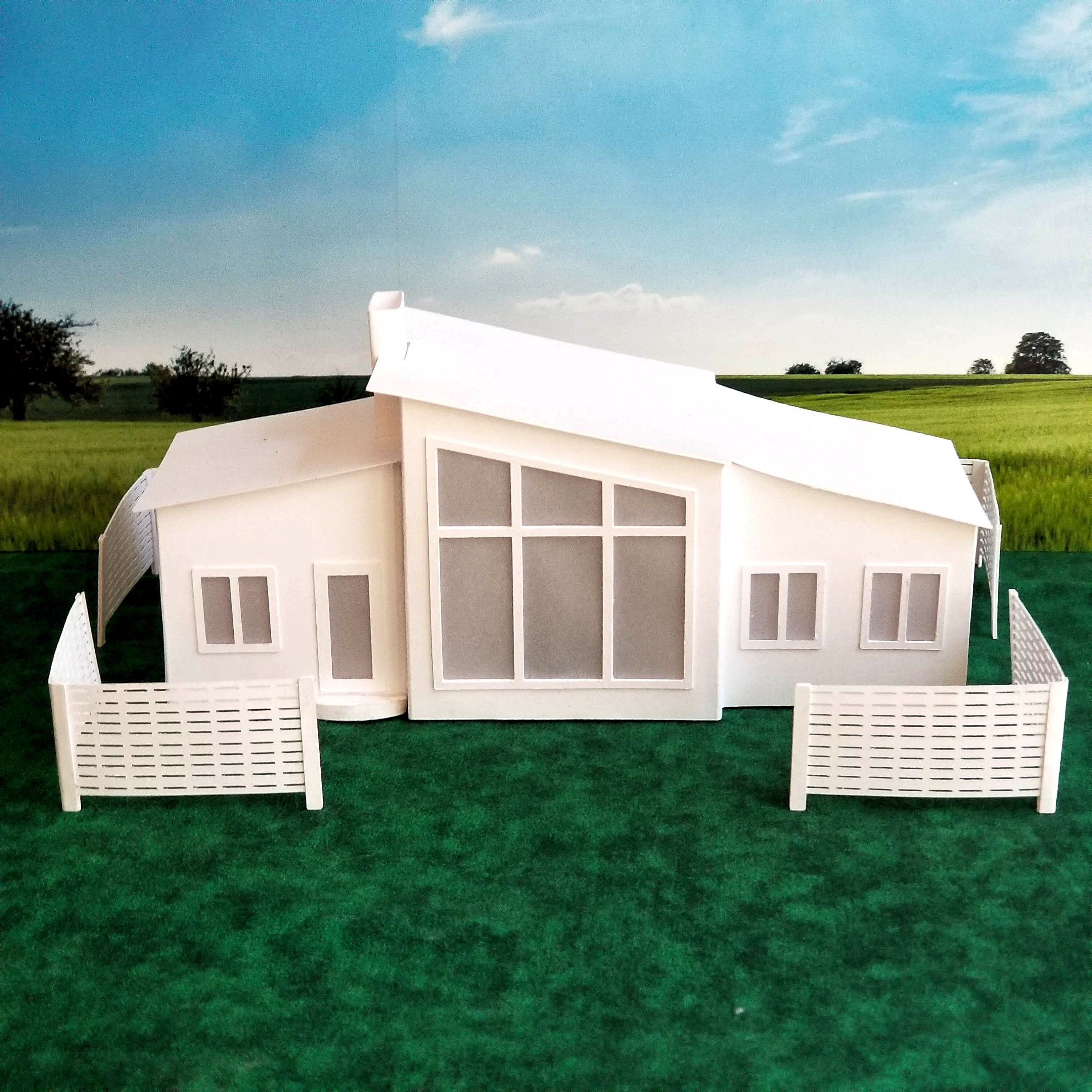 PreCut House Kit MidCentury Modern House Kit to make your Etsy