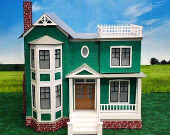 Brookside Manor: SVG/DXF/Studio3 Files Miniature Putz House Pattern