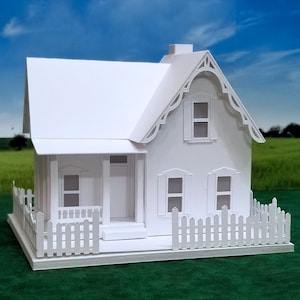Cheryl&#39;s Place: Pre-Cut House Kit to make your own Miniature Putz Style Holiday Village - Available in 4 Sizes