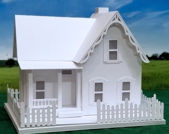 Cheryl's Place: Pre-Cut House Kit to make your own Miniature Putz Style Holiday Village - Available in 4 Sizes