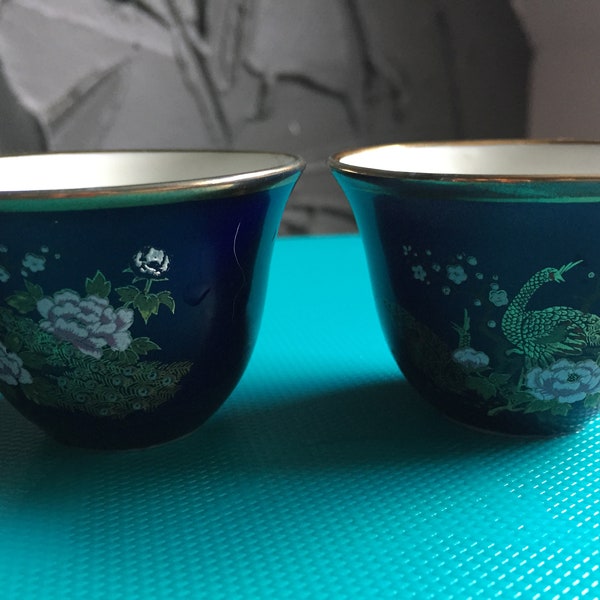 Vintage set Japanese sake cups