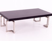 Mid Century Stainless Laminate Rectangular Coffee Table