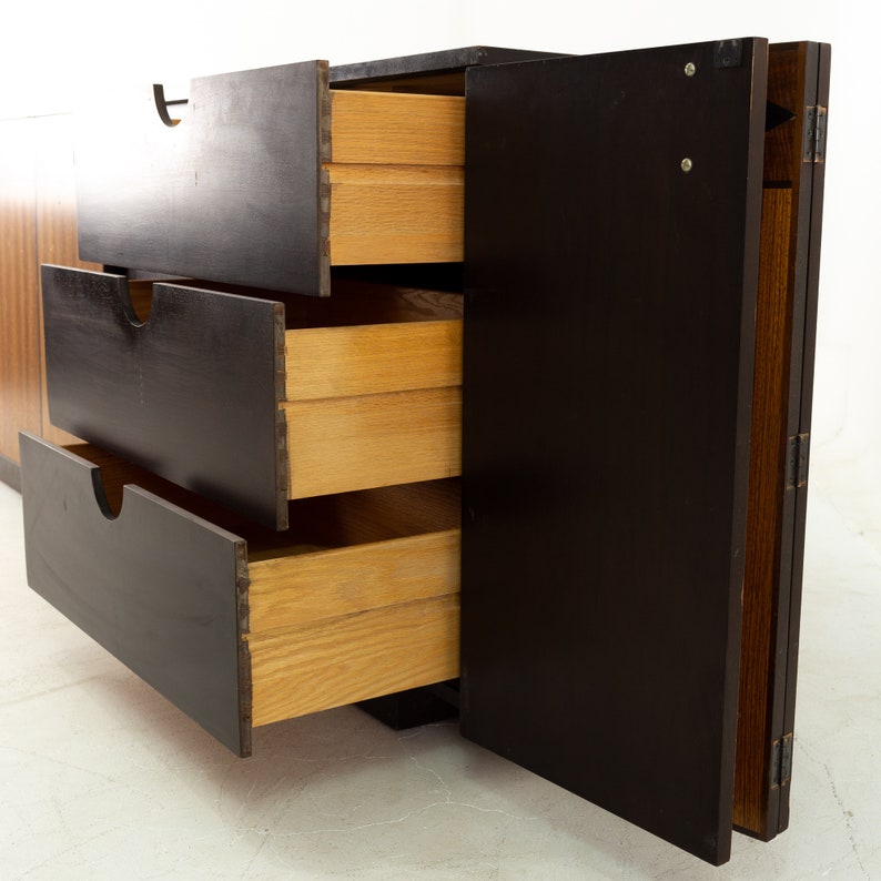 Johnson Furniture Directional Mid Century Multiwood 9 Drawer Etsy