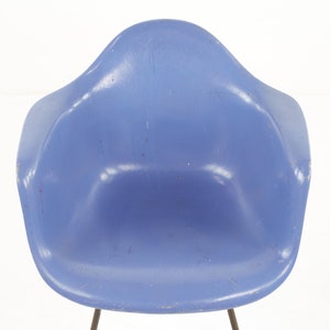 Eames for Herman Miller Mid Century Blue Fiberglass Shell Chair mcm image 9