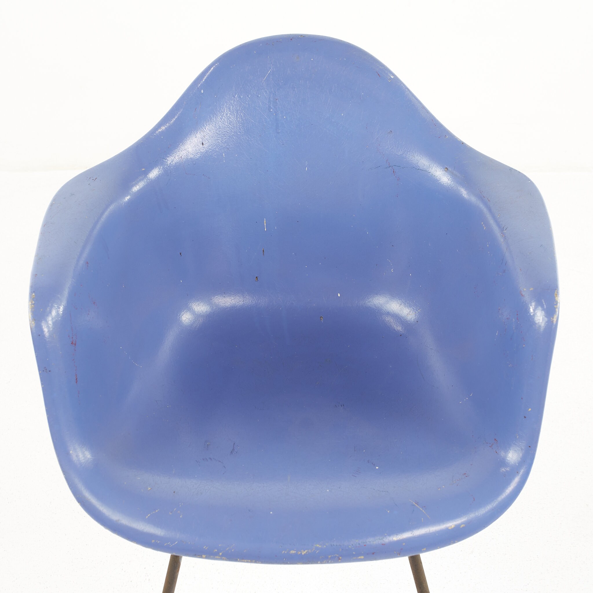 Eames for Herman Miller Mid Century Blue Fiberglass Shell