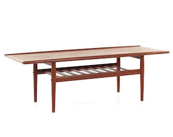 Grete Jalk for Glostrup Mid Century Danish Teak Coffee Table - mcm