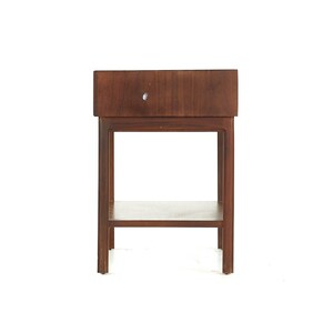 Jack Cartwright for Founders Mid Century Walnut Nightstand mcm image 5