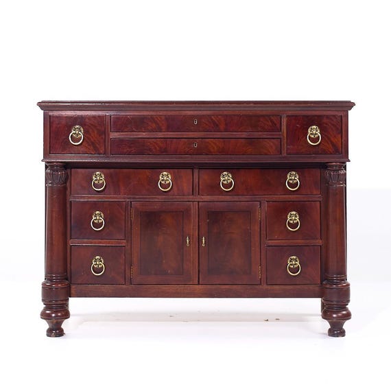 Henredon Flame Mahogany Commode 10 Drawer Chest Dresser - Etsy Henredon Flame Mahogany Commode 10 Drawer Chest Dresser - Etsy