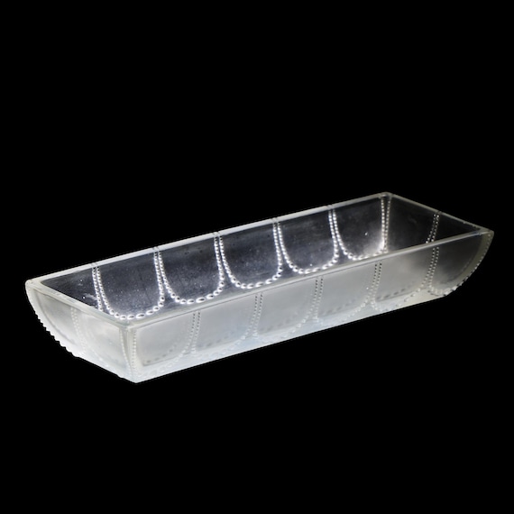 René Lalique Perles French Glass Dish