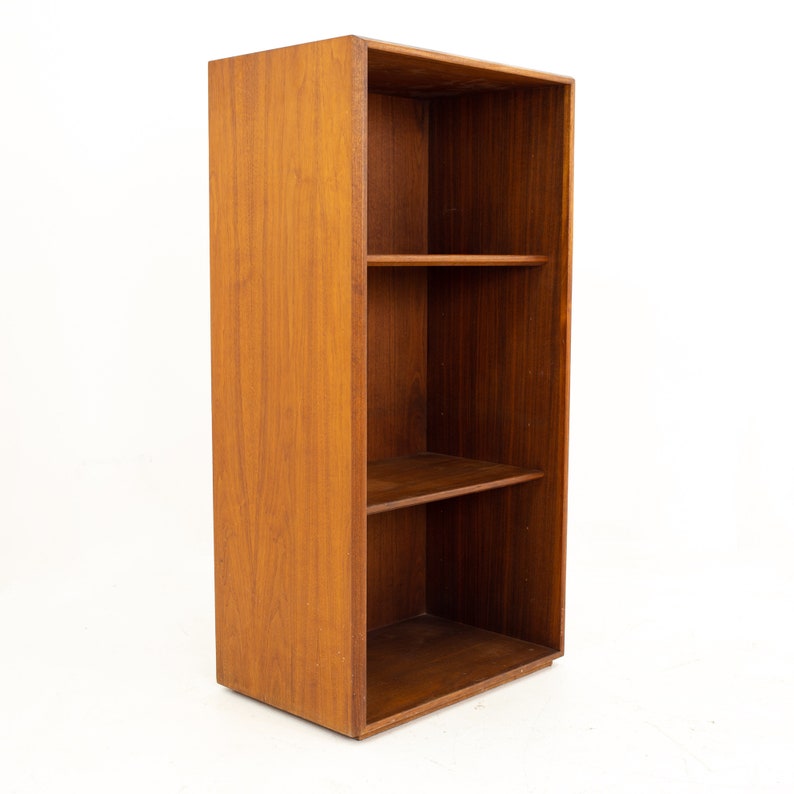 Jens Risom Walnut Bookcase Shelving mcm image 1