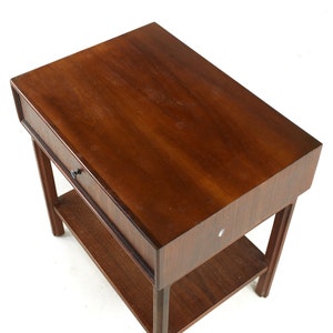 Jack Cartwright for Founders Mid Century Walnut Nightstand mcm image 8