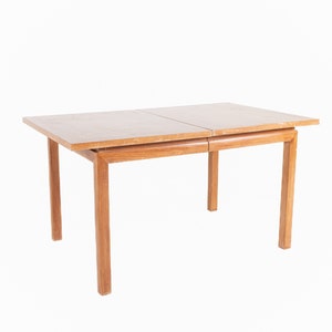 Merton Gershun for American of Martinsville Style Mid Century Blonde Dining Table mcm image 1