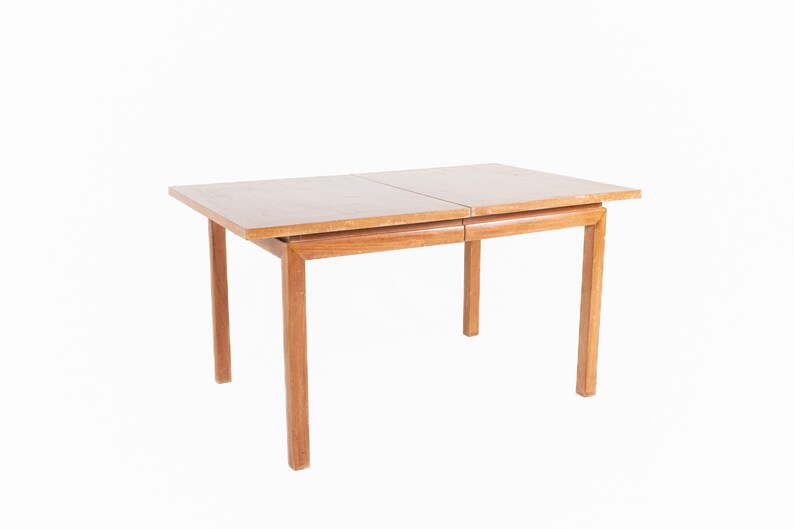 Merton Gershun for American of Martinsville Style Mid Century Blonde Dining Table mcm image 1