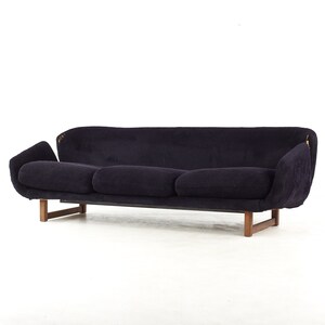 Arne Jacobsen for Fritz Hansen Style Mid Century Swan Sofa mcm image 3