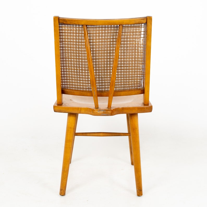 Conant Ball Mid Century Cane Back Dining Chair Mcm Etsy