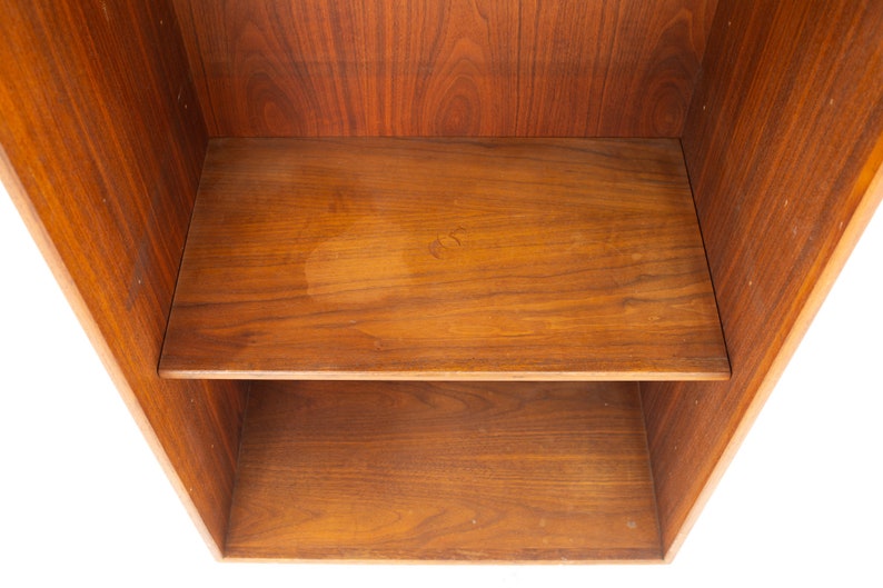 Jens Risom Walnut Bookcase Shelving mcm image 8