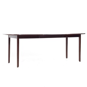 Ole Wanscher Mid Century Danish Rosewood Expanding Dining Table with 2 Leaves mcm image 6