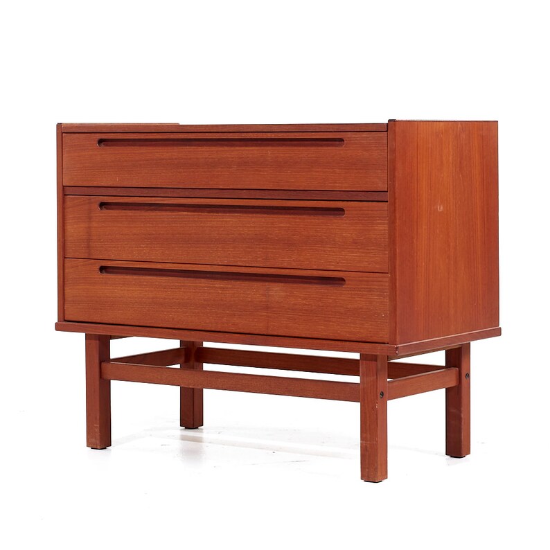 Nils Jonsson for Torring Møbelfabrik Mid Century Teak Vanity Dresser mcm image 3