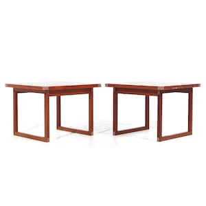 Rud Thygesen for Heltborg Møbler Mid Century Danish Teak Side Tables Pair mcm image 1