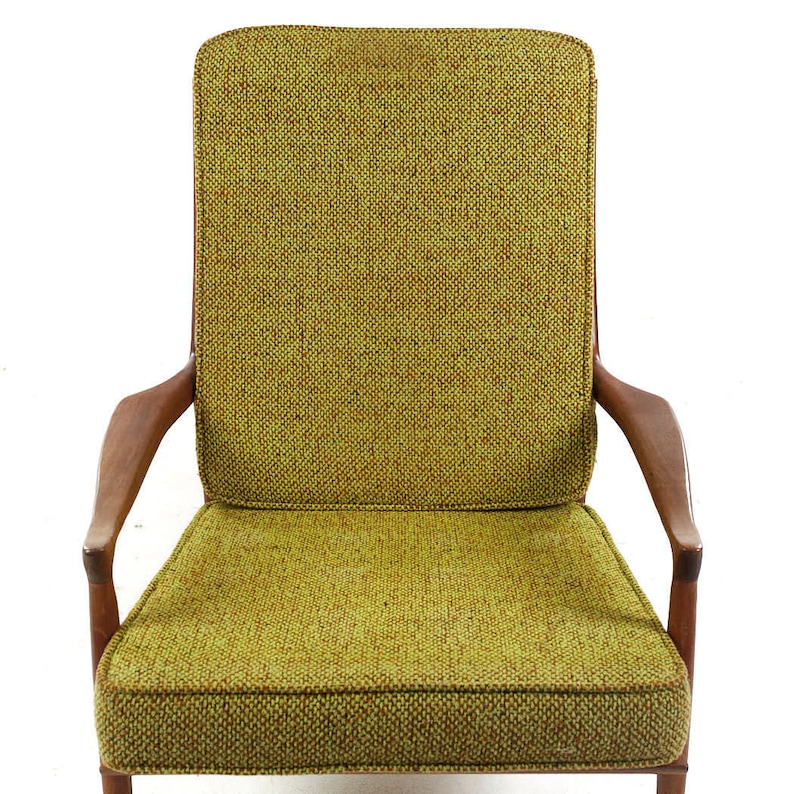 Selig Style Mid Century Walnut Lounge Chair mcm image 9