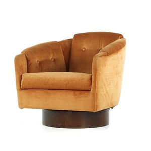 Adrian Pearsall for Craft Associates Mid Century Walnut Swivel Chair mcm image 3