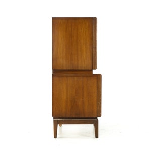 United Diamond Mid Century Walnut Highboy Dresser mcm image 4