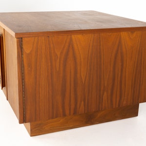 John Keal for Brown Saltman Mid Century Plinth Base 2 Door Cabinet mcm image 5