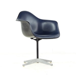 Charles Eames for Herman Miller Mid Century Upholstered Shell Office Chair mcm image 1