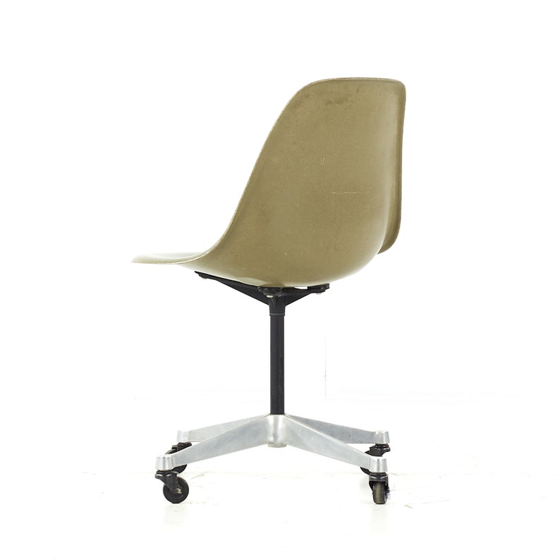 Charles and Ray Eames for Herman Miller Mid Century Wheeled Shell Chair mcm image 6